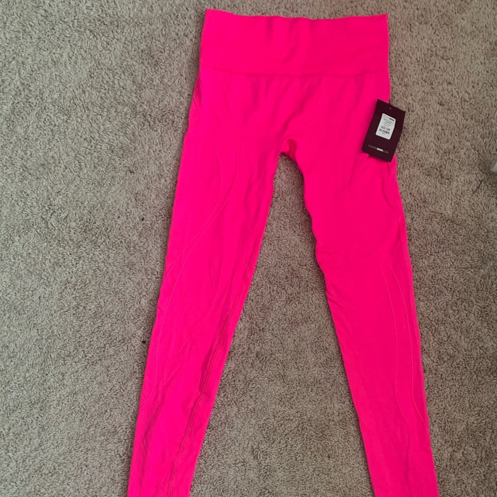 Hot pink workout leggings Fashion Nova